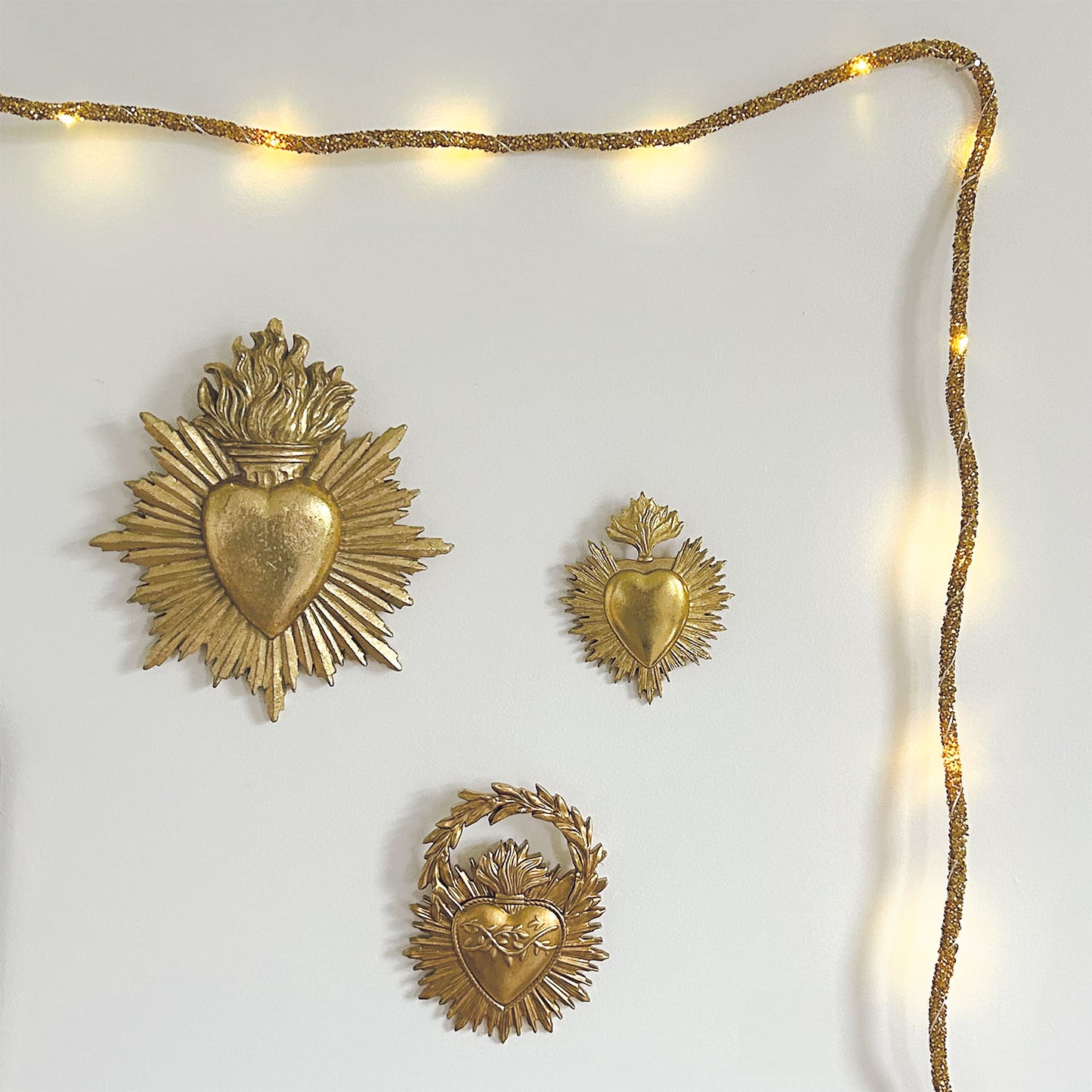 Déco ex-voto couronne doré
