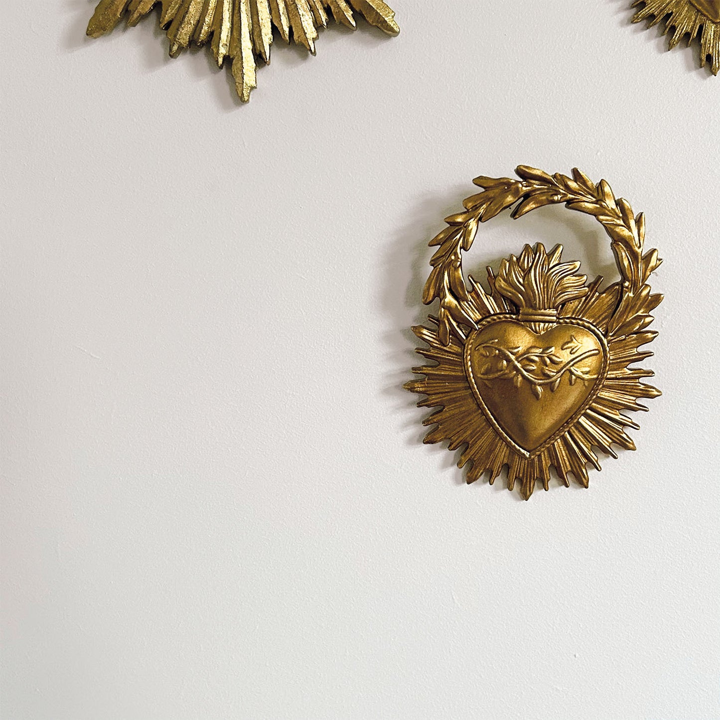 Déco ex-voto couronne doré