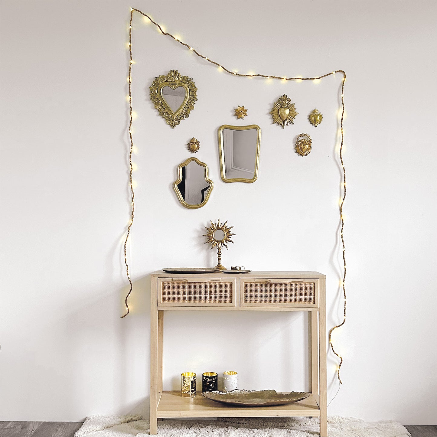 Déco ex-voto couronne doré