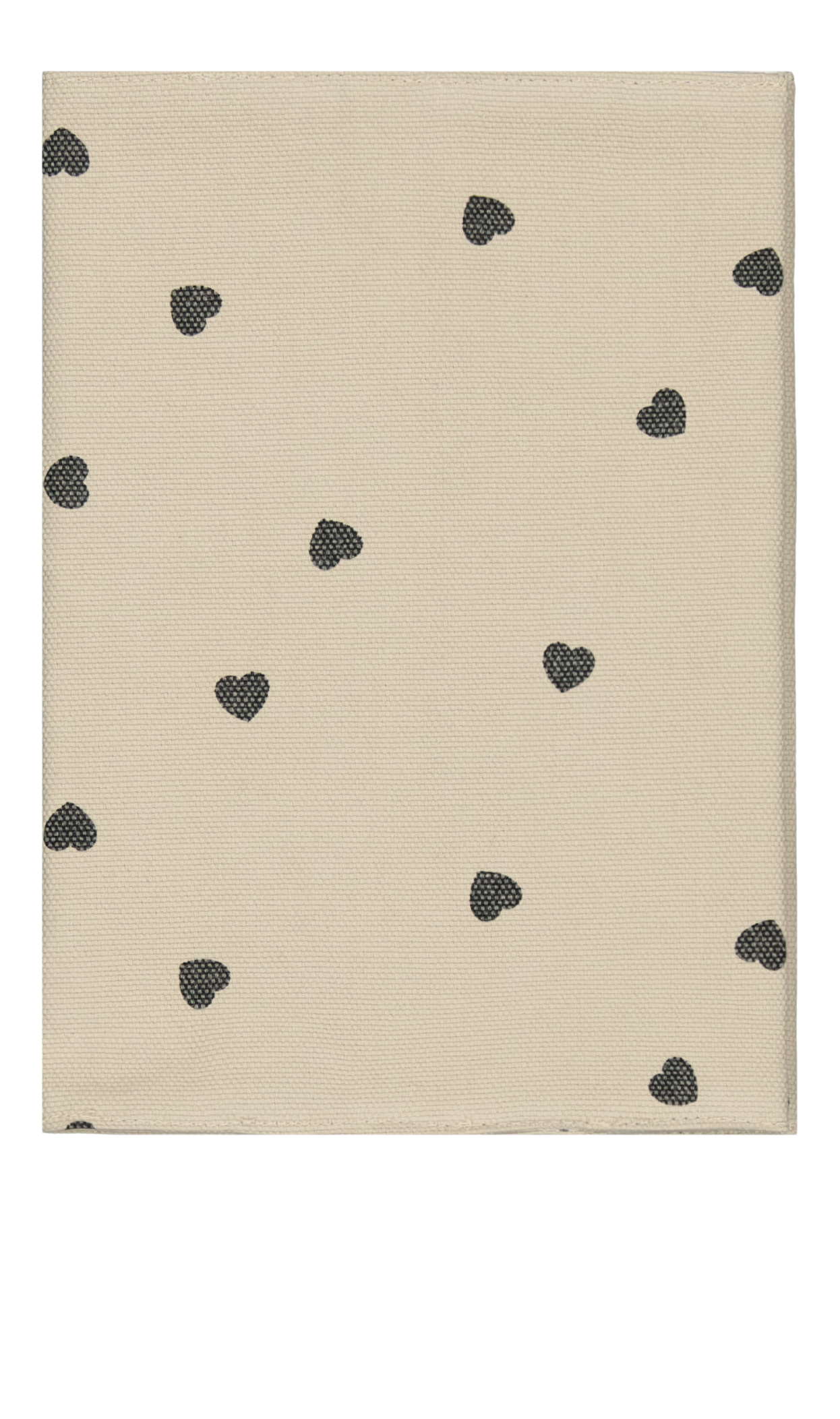 Protège carnet de santé mini cœur noir