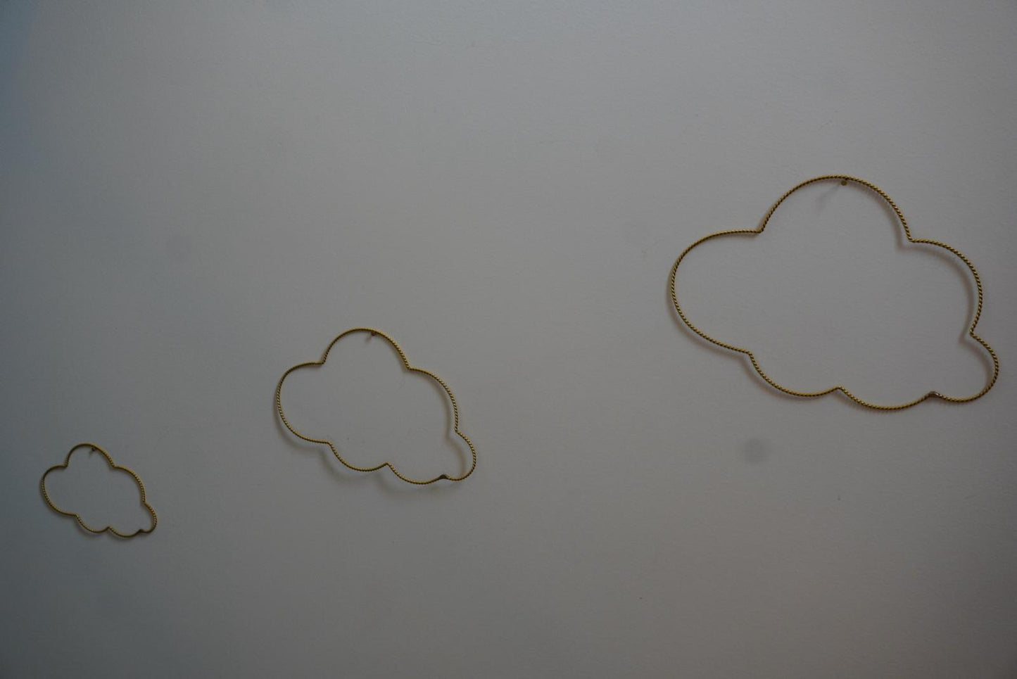 Set de 3 nuages en laiton