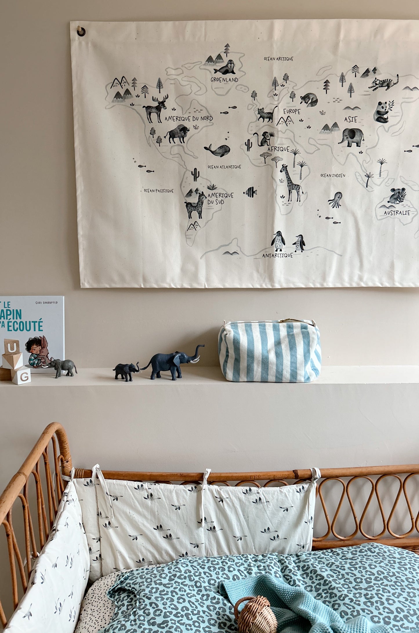 Trousse de toilette bleu clair