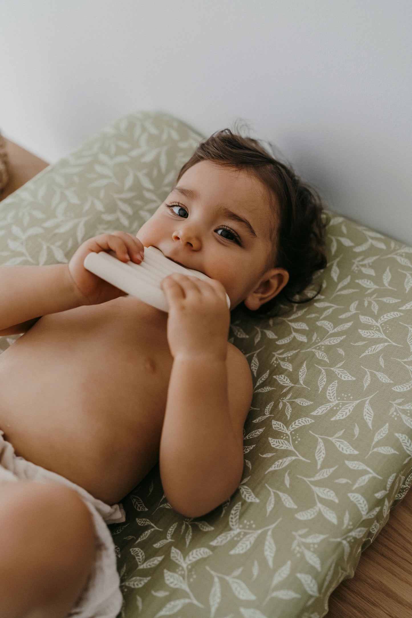 Housse matelas à langer - leaves