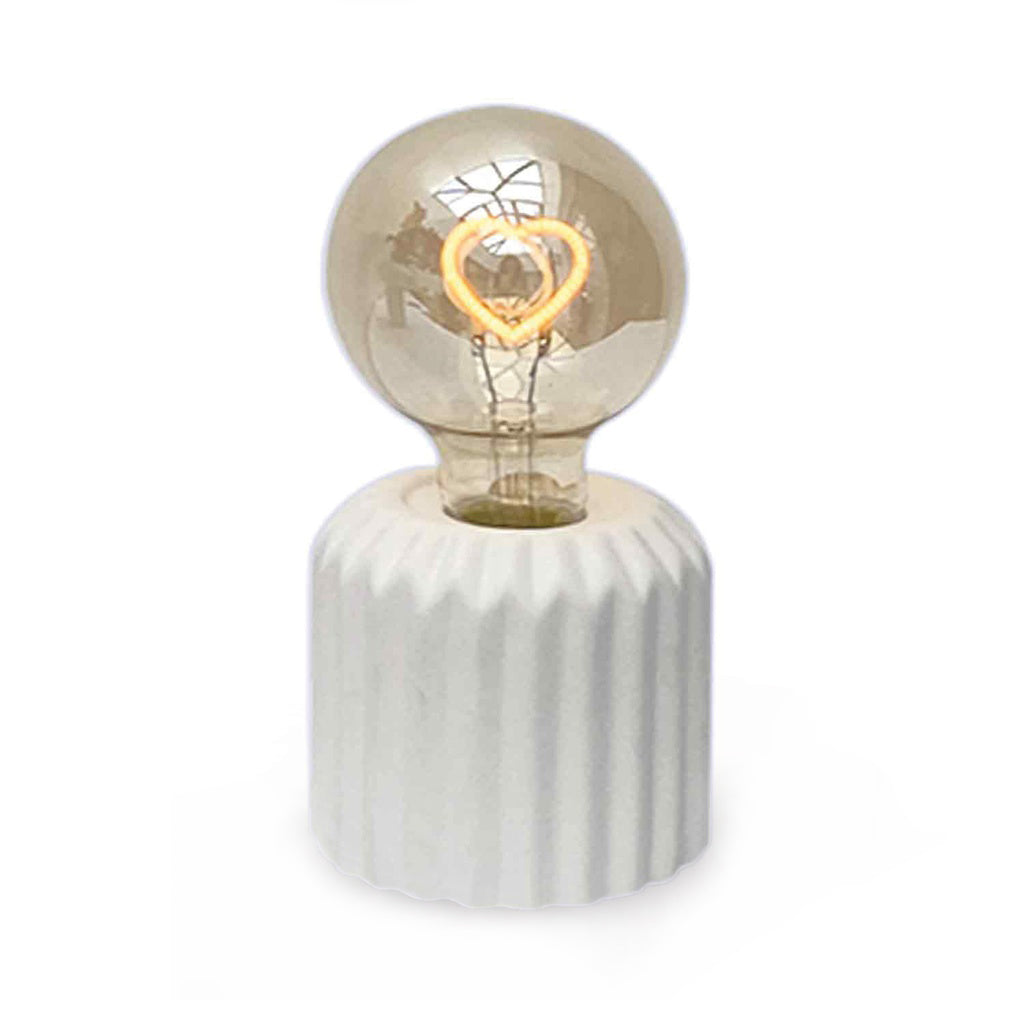 Lampe décorative mini blanche coeur LED à piles