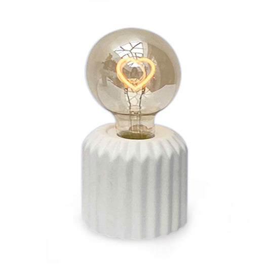 Lampe décorative mini blanche coeur LED à piles