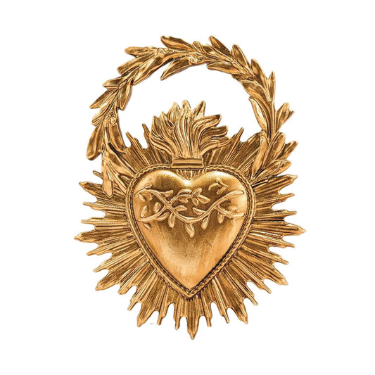 Déco ex-voto couronne doré