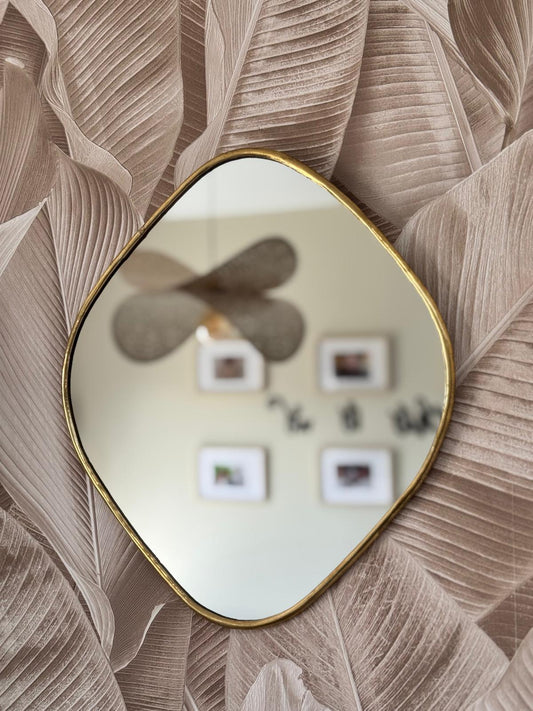 Miroir losange en laiton